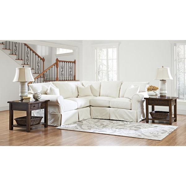 Wayfair Custom Upholstery™ Amari 2 Piece Slipcovered Sectional
